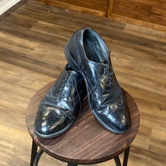 Goodyear Other - Classic Black Wingtip Derby Shoes for Men - Polished Leather. Steel toed. Safety
